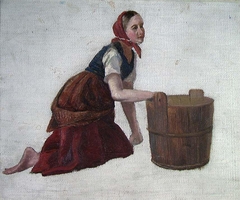 Woman with Tub by Frederik Collett