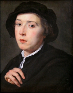Young man with a black hat by Peter Paul Rubens