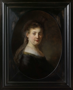 Young Woman in Fantasy Costume by Rembrandt
