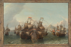 Zeeslag bij de Etna, 22 april 1676 by Abraham Storck