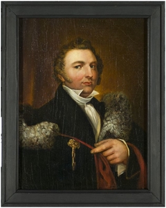Zelfportret van Otto de Boer, kunstschilder by Otto de Boer