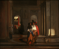 A Couple Walking in the Amsterdam Town Hall by Pieter de Hooch