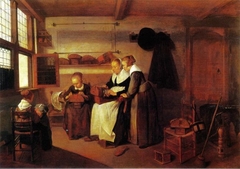 A Lacemaker Teaching her Pupils