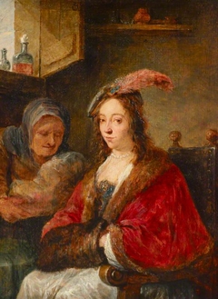 A Lady with her Nurse by David Teniers the Younger