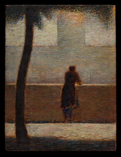 A Man Leaning on a Parapet by Georges Seurat