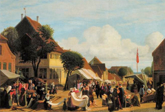 A Market Day in Fredericia by Hans Jørgen Hammer