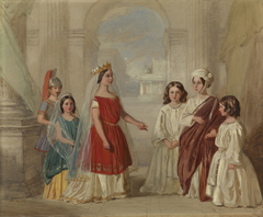 A Scene from Racine's "Athalie" by Queen Victoria