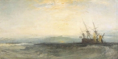 A Ship Aground, Yarmouth; Sample Study by J. M. W. Turner