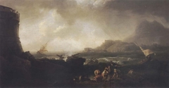 A Shipwreck in stormy Seas