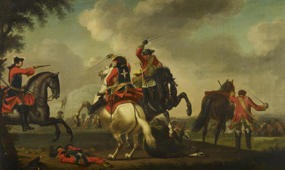 A Skirmish between English and French Cavalry