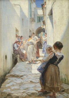 A Street in Torello, Italy by Peder Severin Krøyer