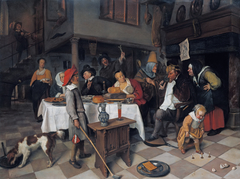 A Twelfth Night Feast: 'The King drinks' by Jan Steen