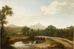 A View of Enniskerry, County Wicklow by Thomas Roberts