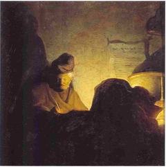 A Writing Philosopher by Candlelight (Bredius 425)
