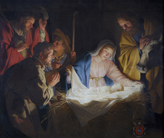Adoration of the Shepherds by Gerard van Honthorst