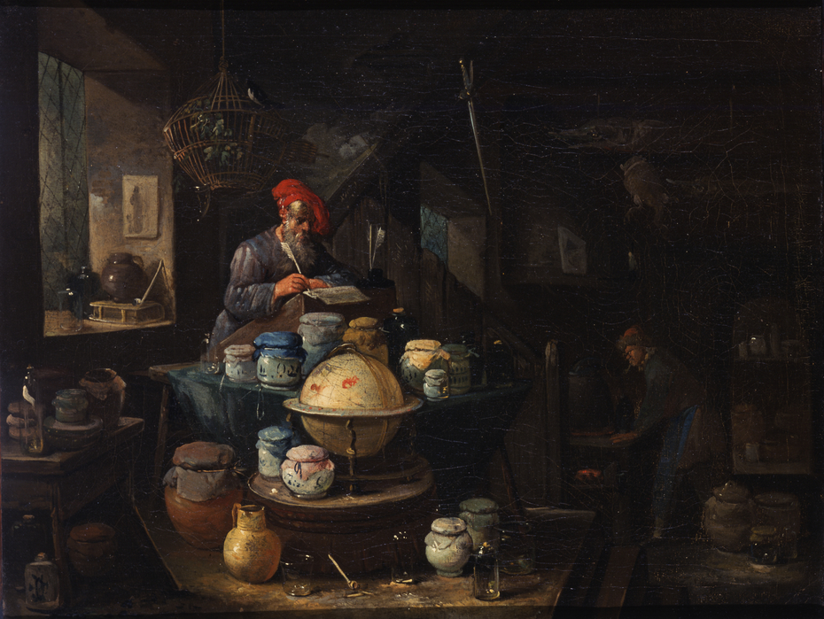 An Alchemist in His Study