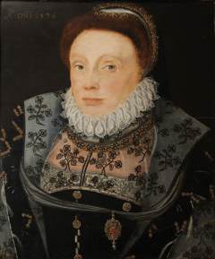 An Unknown Lady, once called Catherine Parr and then Katherine Vaux, Lady Throckmorton by Unknown Artist