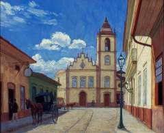 Antiga Rua do Rosário (Rua XV de Novembro) by José Wasth Rodrigues