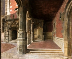 Arcades of the Blois Castle.