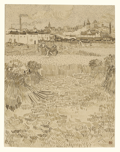 Arles: View from the Wheatfields by Vincent van Gogh