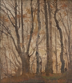 Autumn Forest by László Mednyánszky