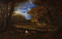 Autumn woods by John Linnell