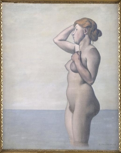 Baigneuse de profil, ciel gris by Félix Vallotton