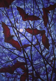 Bats and the Moon by Leonard Koscianski
