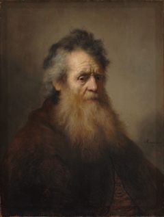 Bearded old man by Rembrandt