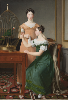 Mendel Levin Nathanson's Elder Daughters, Bella and Hanna by Christoffer Wilhelm Eckersberg
