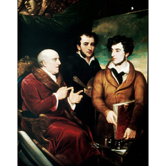 Benjamin West, Frank Wilkin and Henry Wilkin by Francis William Wilkin
