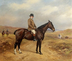 Captain George William Blathwayt (1824-1899) on a Bay Horse by John Edward Chapman Mathews