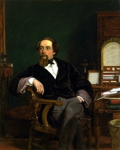 Charles Dickens in his Study
