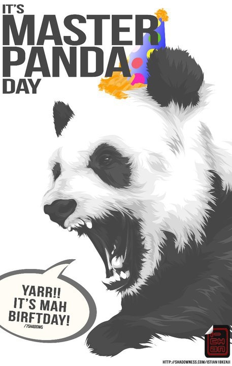 It's Master Panda Day