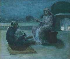 Christ and Nicodemus on a Rooftop