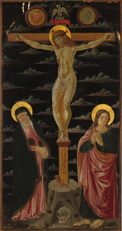 Christ on the Cross between the Virgin and Saint John the Evangelist by Domenico di Zanobi