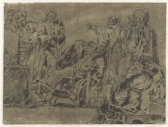 Christus voor de Hogepriester by Leonaert Bramer