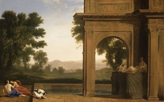 Classical Landscape with Figures by Henri Mauperché