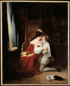 Countess and page-boy by Charlemagne Oscar Guet