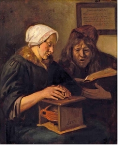 Couple reading the Bible by Jan Steen