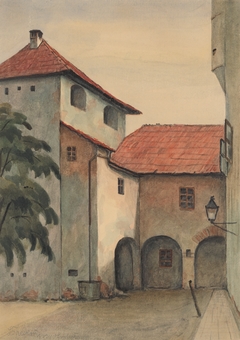 Courtyard in Zvolen by Ladislav Treskoň