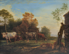 Cows and Pigs in a Meadow by Paulus Potter