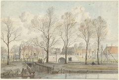 De Heerenpoort te Leiden (?) by Jan Ekels I