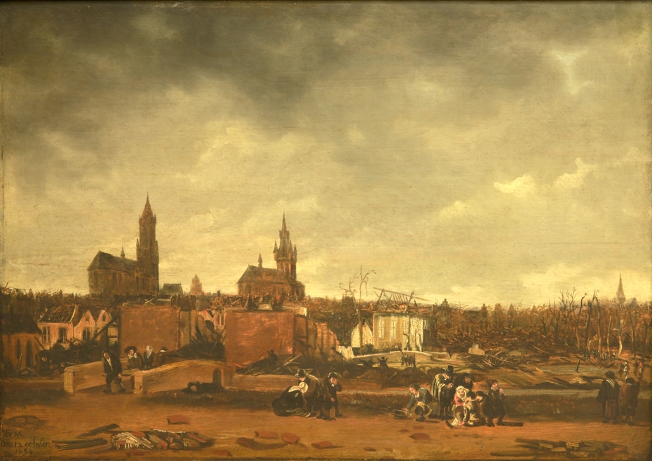 Delft after the Explosion of October 12th, 1654