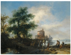 Departure of the hunt by Philips Wouwerman