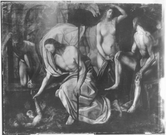 Descent into hell by Girolamo da Treviso the Younger