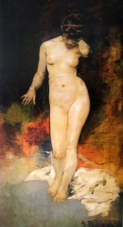 Desnudo de frente by Ignacio Pinazo Camarlench