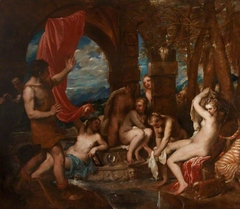 Diana and her Nymphs discovered by Actaeon (after Titian) by Anonymous
