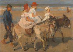 Donkeyrides on the Beach by Isaac Israels