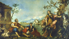 Erminia and the Shepherds by Giovanni Antonio Guardi